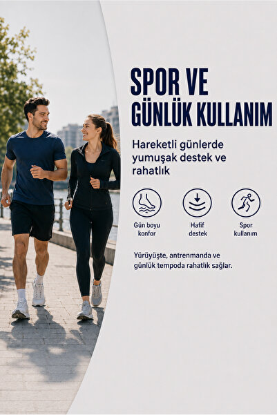 Active Team SG05 | Yumuşak Memory Foam Orthoflex, Hava Geçiren, Parfümlü Tüm Ayakkabılarla Uyumlu Iç Tabanlık