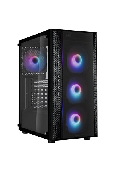 SilverStone SST-FAB1B-PRO, carcasă tower (negru, panou lateral din sticlă sec...