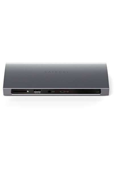 Satechi Dock Thunderbolt 4 din aluminiu 15W Ethernet 10 Gbps SDcard Gri spațial