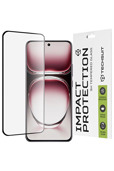 Techsuit Folie pentru Oppo Reno12 Pro - 111D Full Cover / Sticlă cu adeziv in...