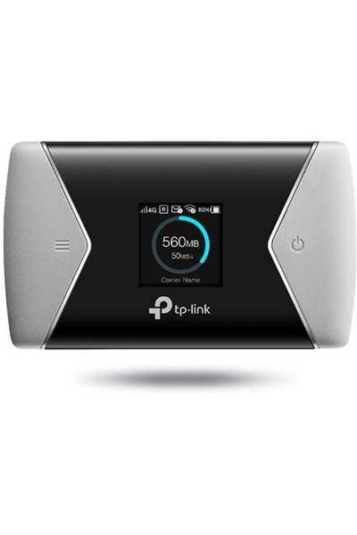 TP-LINK M7650 4G LTE Wi-Fi mobil, slot SIM, slot micro SD