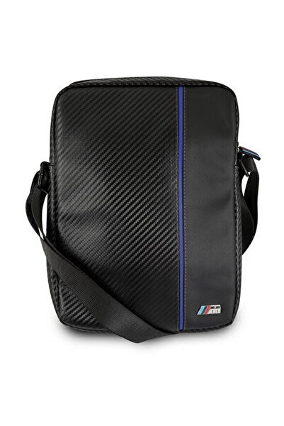 BMW Geantă BMTB10CAPNBK Tabletă 10 " Carbon / Dungi Albastre