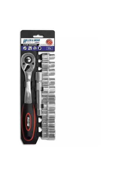 DEDRA EXIM CrV socket wrench set 12pcs 1/2"