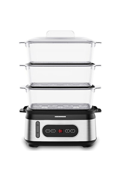 Heinner HSA-D950SS, 800-950W, display LED, 9L, 1.5L negru/argintiu