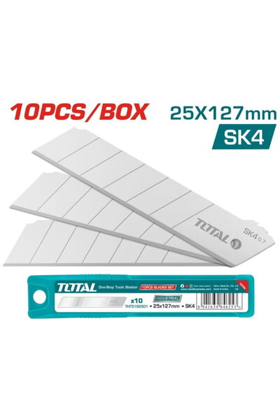 TOTAL SET 10 CUTTERE LAME 25*127MM