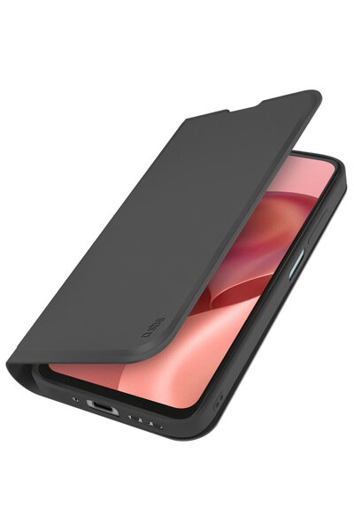 SBS portofel Husă netedă pentru Motorola Moto G06 cu clapetă - Negru