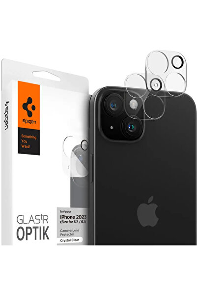 Spigen Optik.tR Protecție Cameră pentru iPhone 15 / 15 Plus - transparentă 2 ...