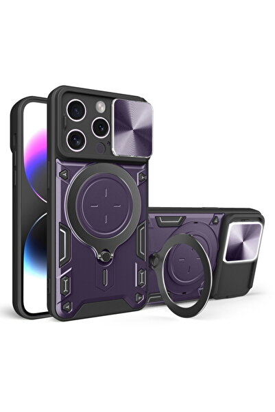 Techsuit Husă pentru iPhone 16 Pro - CamGuard Pro - Mov