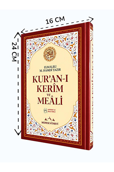 Medrese Kitab Evi Kuranı Kerim Türkçe Açıklamalı Meal Kuranı Kerim Orta boy 1...