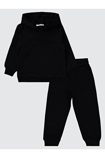 Civil Boys Unisex Basic 2-5 Yaş Eşofman Takımı - Siyah 5-6 Yaş