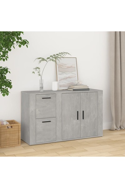 Concept Servantă, gri beton, 100x33x59,5 cm, lemn prelucrat