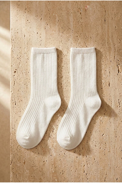 BONY SOCKS Çocuk 2 li Paket Soket Çorap Beyaz