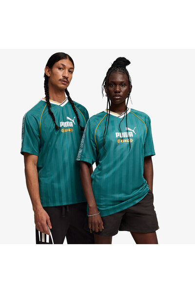 Puma جيرسي كرة القدم الأخضر للرجال من King Relaxed Football
