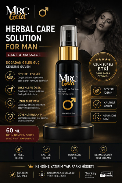 MRC GOLD Yüksek Premium Erkek Uzun Deneyim Sprey 60 ml 70 kullanımlık