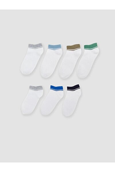 LC Waikiki Mixed Striped Boys' Booties Socks 7-Pack (S6)