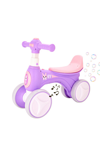 happyworld2026 Bicicleta fara pedale copii 1 – 3 ani cu 4 roti, lumini, muzic...