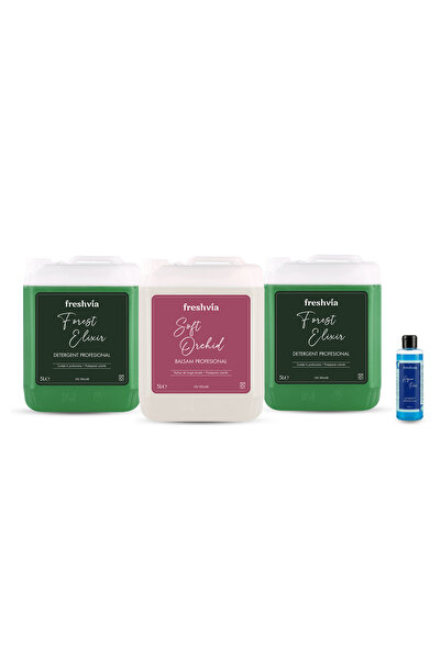 freshvia Pachet cu 2x Detergent Forest Elixir + 1x Balsam Soft Orchid + CADOU...