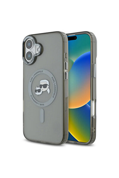 Karl Lagerfeld Husă pentru iPhone 16 Plus - IML MagSafe (KLHMP16MHLSKCK) - Me...