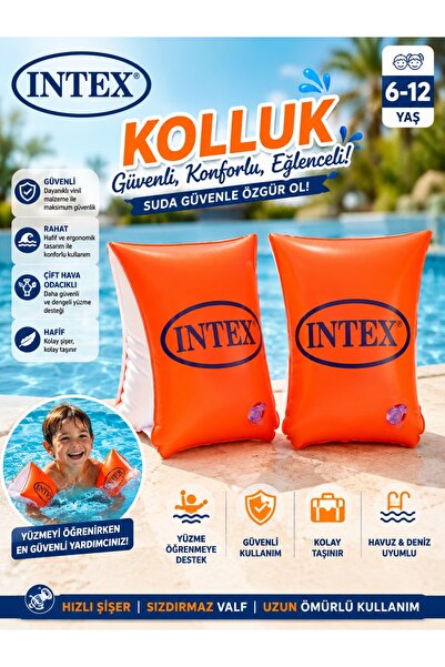 ideal STORE İNTEX 58641EU KOLLUK KIRMIZI 30X15 CM 6-12 YAŞ