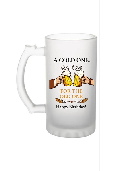 Arka9 Halbă de bere personalizată cu nume - A cold One for the Old One
