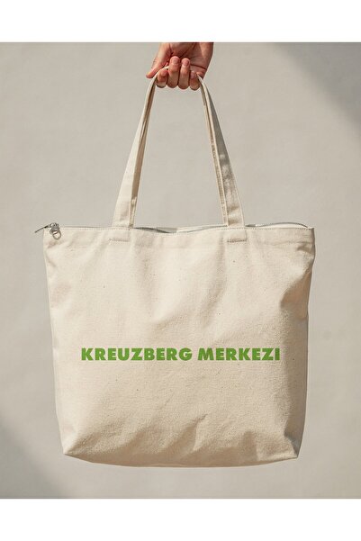 buzagi tasarım ürünleri Kreuzberg Central Zippered Lined Gusseted Canvas Bag ...