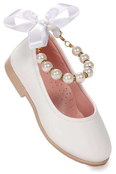 Kiko Kids Blanch Skin Pearl Elastic Ballerina-Schuhe für Mädchen