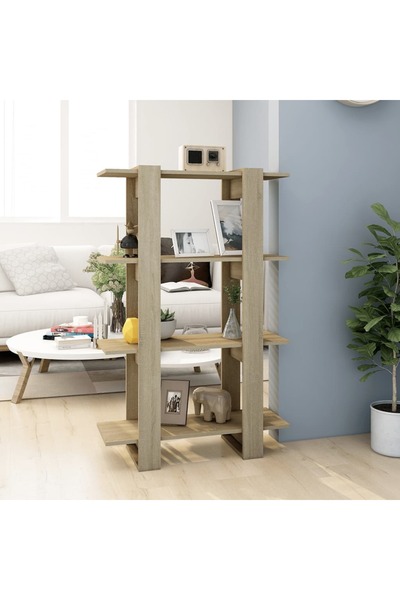 Concept Bibliotecă/Separator cameră, stejar sonoma, 80x30x123,5 cm