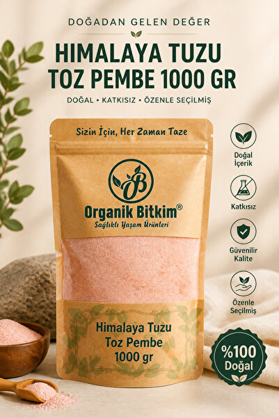 OB Organik Bitkim Himalaya Tuzu Toz Pembe 1000 gr