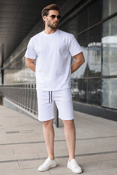 Madmext White Basic Ανδρικό Σορτς 5920