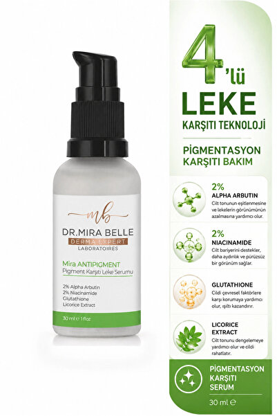 Dr. Mira Belle Derma Expert Mira-Antipigment Meyan Kökü Özlü Alpha Arbutin & ...