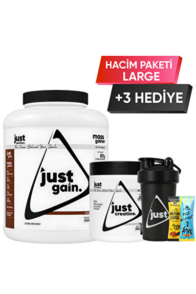 Just Nutrition Hacim Paketi - Large + 3 Hediye (Karbonhidrat Tozu + Kreatin)