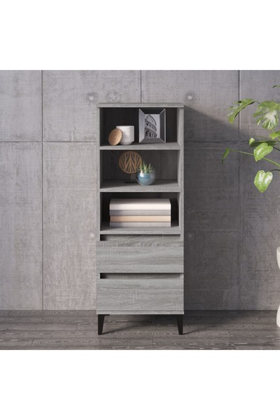Concept Dulap înalt, gri sonoma, 40x36x110 cm, lemn prelucrat