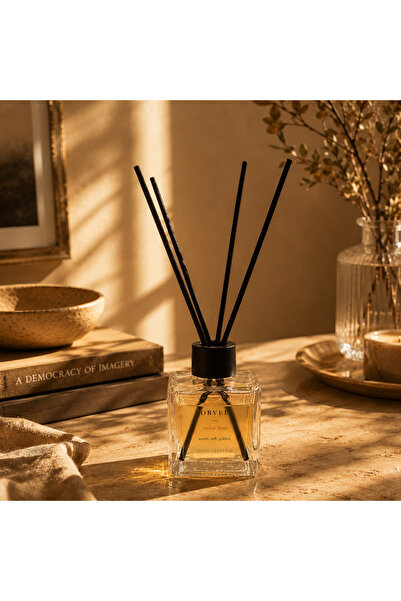 ORVEE Reed Diffuser Oda Kokusu 120 ml 02 Amber Hour Fiber Çubuklu Premium Ev ...