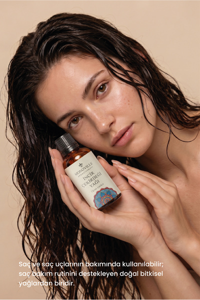 Monoville İncir Çekirdeği Yağı 30 ml Soğuk Sıkım Saf ve Doğal (Fig Seed Oil)