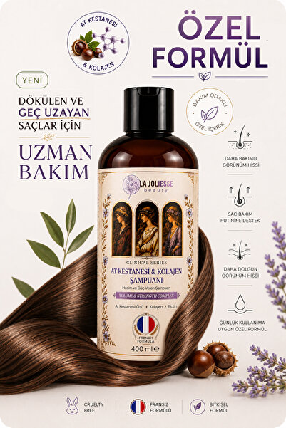 La Joliesse At Kestanesi ve Kolajen Şampuanı Paraben ve Silikon İçermez Hacim...