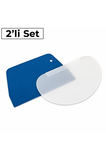 dinckitchen Plastik Hamur Kazıyıcı 2'li Küçük Set