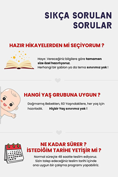 Ona Özel Çocuklar İçin Kişiye Özel Hikaye Kitabı - Doğum Günü Hediyesi - Okuma Hediyesi - Kişiye Özel Tasarım