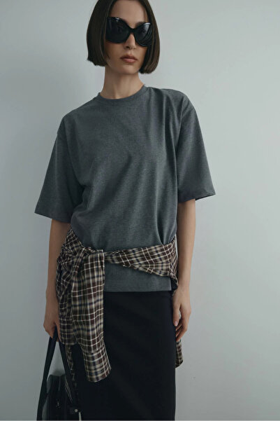 Suud Collection Tricou oversize Antracit Nox