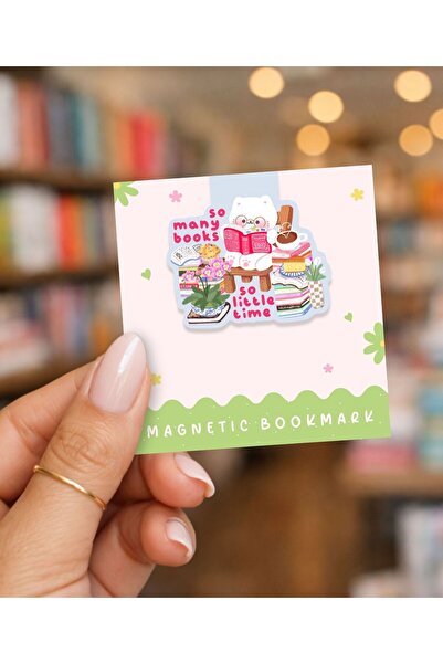 Flurina Studio Mıknatıslı Kitap Ayracı No:13 - So Many Books