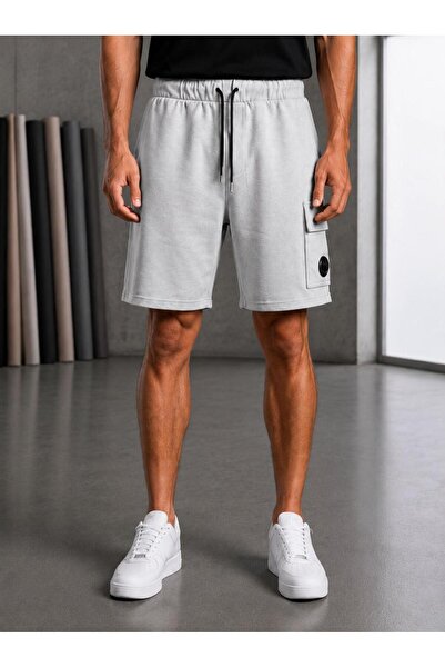 HZR wear Erkek Pamuklu Cepli Regular Fit Beli Bağcıklı Şort
