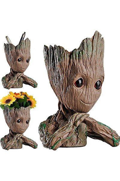 gifttime Guardians of the Galaxy Baby Groot Figure Heart Flower Pot Suport st...