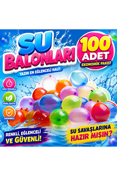 Balonsan Water Balloon Mixed Color 100 Pieces