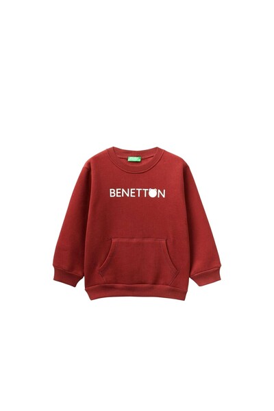 United Colors of Benetton Multicolored Boys' Sweatshirt 3Eb5G10Ba