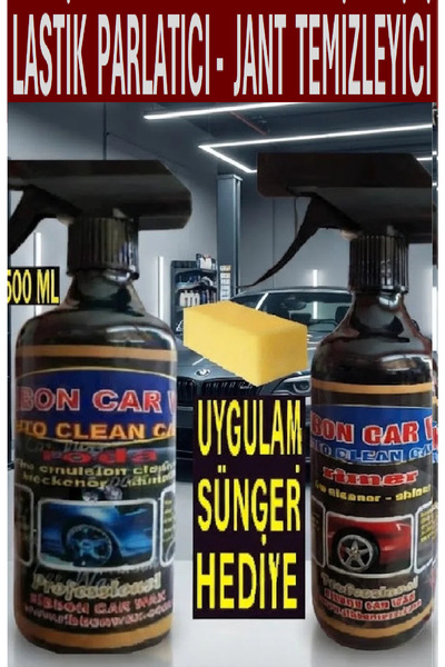 Genel Markalar JANT BALATA TEMİZLEYİCİ 500 ML + LASTİK PARLATICI 500 ML