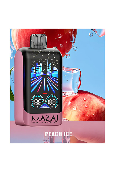 Mazaj Puff Curve 24000 Puff - Peach Ice - Peach Ice Curve 24000 Puff