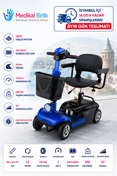 POYLİN P410 Akülü Tekerlekli Sandalye Engelli Aracı