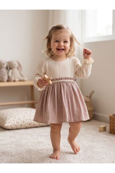 Cherrys Bebek Striped Drop Dress