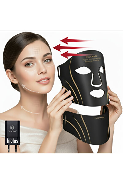TrustTech Masca Faciala LED, TrustTech®, Masca Faciala Fototerapie, 210+99 LE...