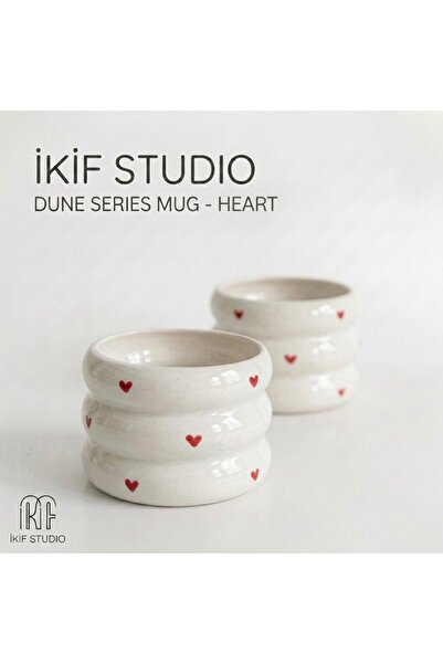 ikifstudio Kalpli Kupa / El Yapımı Seramik Kupa