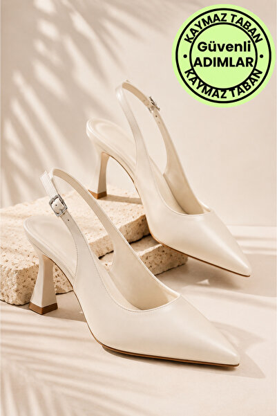 oliviashoes Kadın Cilt 9 Cm Topuklu Stiletto Ayakkabı